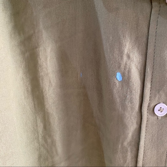 Green long sleeve button up - Picture 3 of 3